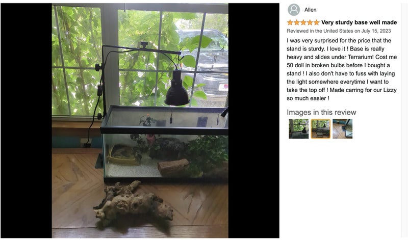 Reptile Lamp Stand on Afterpay64296344737411114