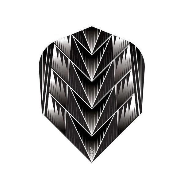 Shot Darts Tribal Weapon Darts Flights Set Black Carousel 1