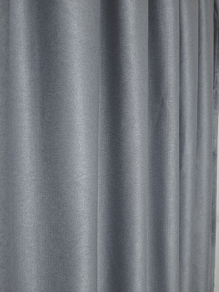 Readymade Blockout Box Pleat Curtain *A PAIR* 2m width x 2.2m drop Carousel 2