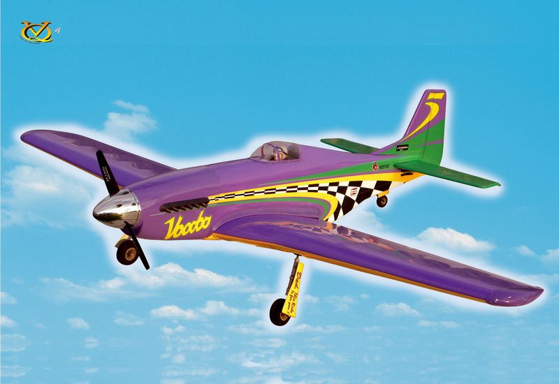 VQ Model P-51D Mustang "VooDoo" EP/GP 46 Size ARF Kit **NEW IN BOX** Carousel 1