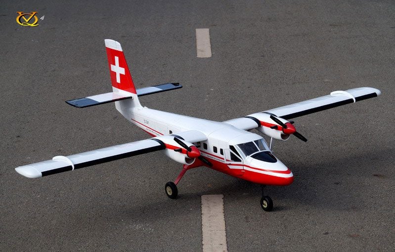 VQ Model DHC-6 Twin Otter EP 25 Size ARF Kit Swiss Version **NEW IN BOX** Carousel 1