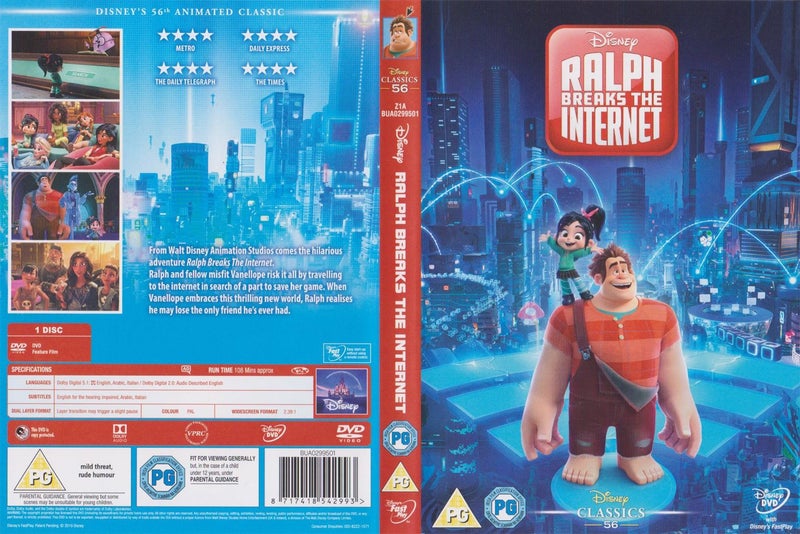 Wreck-It Ralph 2: Ralph Breaks the Internet (DVD) - New!!! Carousel 1