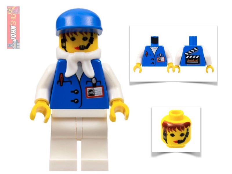 AWESOME RARE STEVEN SPIELBERG STUDIOS LEGO MINIFIGURE - FEMALE ASSISTANT Carousel 1