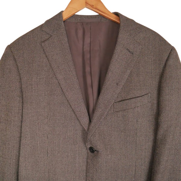 Zegna 100% Wool Check Blazer Coat Jacket Carousel 2