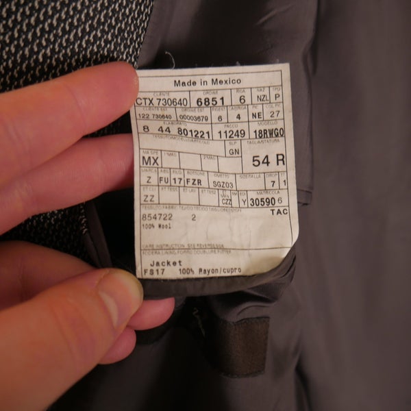 Zegna 100% Wool Check Blazer Coat Jacket Carousel 9