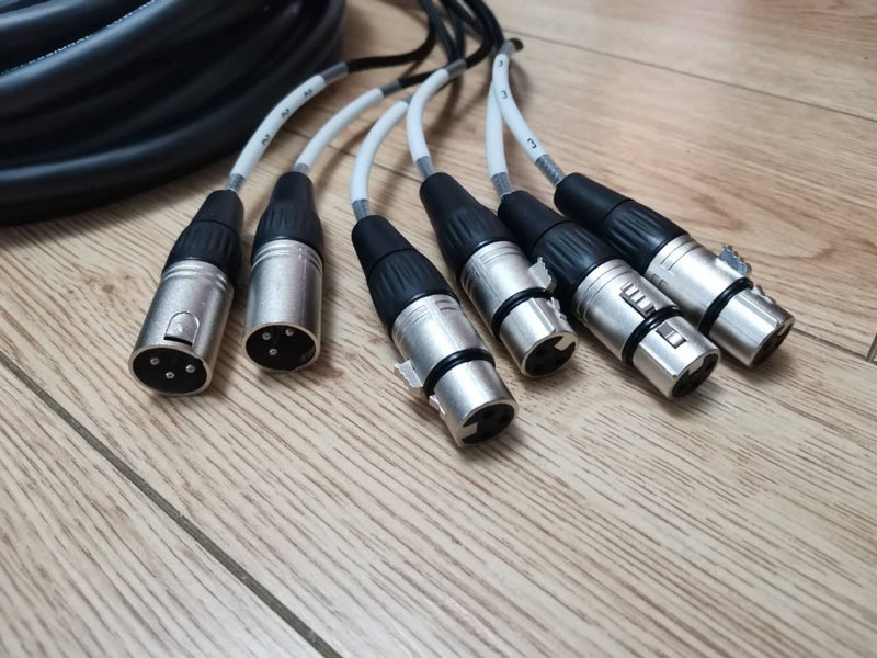 15M 6 Channel(4+2) XLR Patch Snake cable Carousel 2