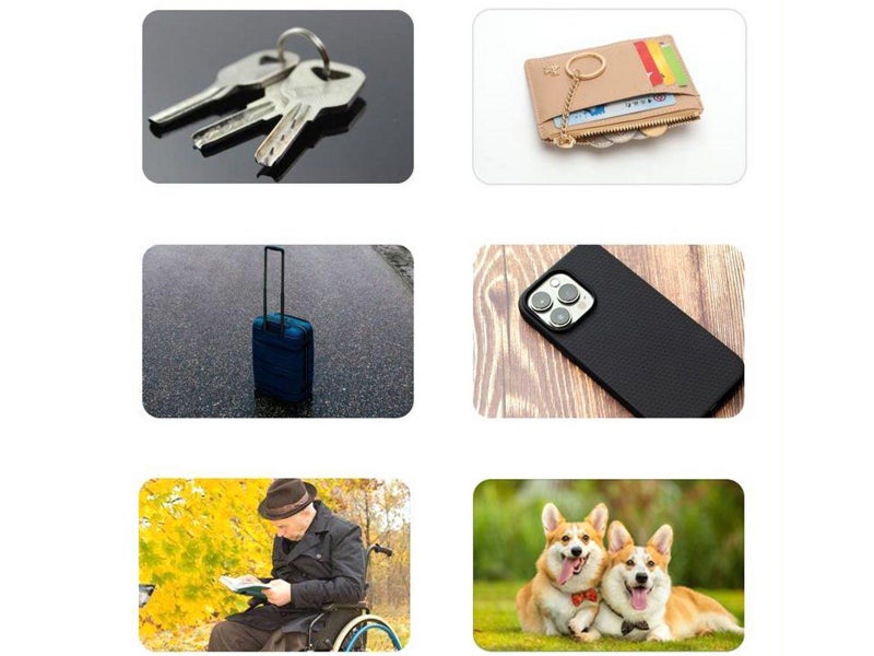 4Pcs USB Rechargable Bluetooth Smart GPS Tracker Key Finder Anti Lost Alarm Carousel 5