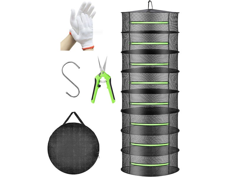 8 Layer Herb Drying Rack NZ Clearance Carousel 1