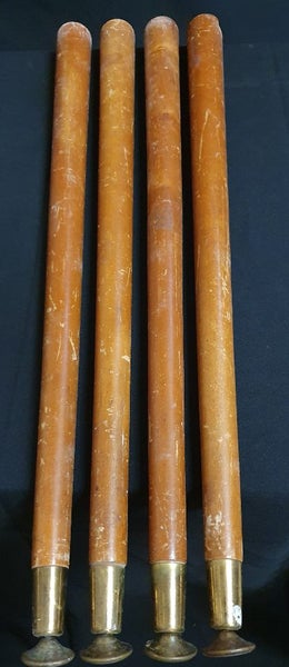 GENUINE RETRO TIMBER TABLE LEGS X 4 Carousel 1