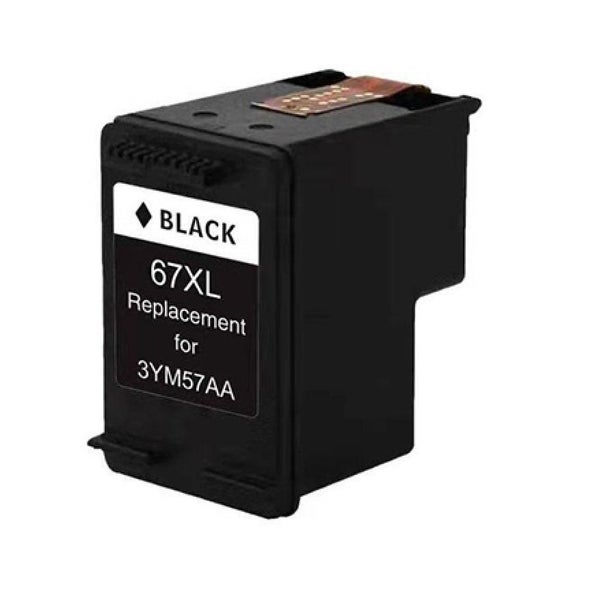 Refurbished HP 67XL HP 67 XL Black Ink Cartridge High Yield Carousel 1