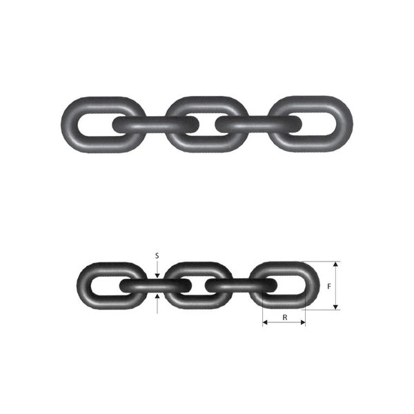 ITM G80 Lifting Chain - Black Tempered - 1.1 Ton - 6mm Body Carousel 1