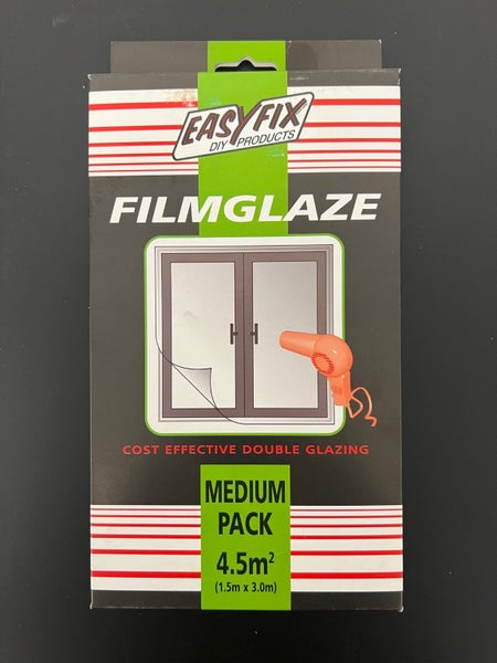 DIY DOUBLE GLAZING 4.5m2 FilmGlaze Carousel 1