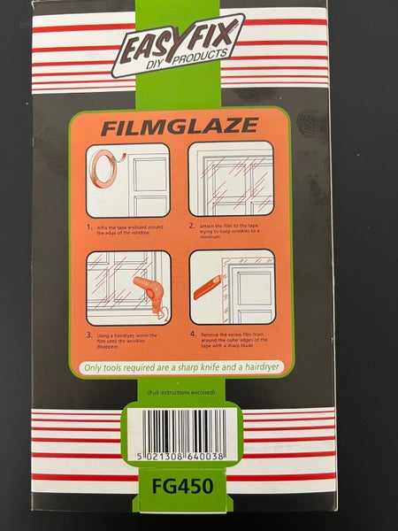 DIY DOUBLE GLAZING 4.5m2 FilmGlaze Carousel 2