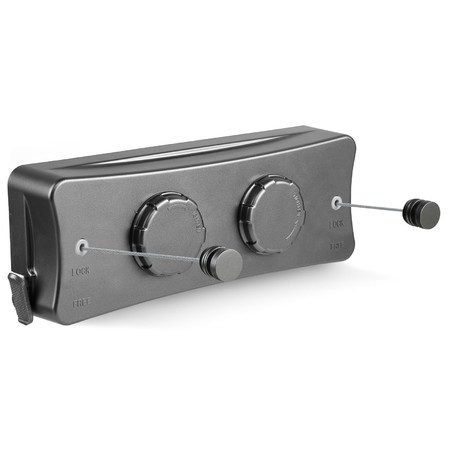 Double Retractable Clothesline Clothes Drying Rack Clothes Line Carousel 1