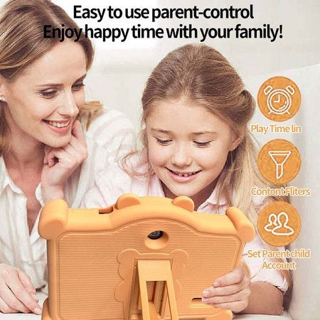 7 Inch Kids Tablet, Android Tablets with 2GB RAM 32GB ROM WiFi Dual Camera Carousel 2
