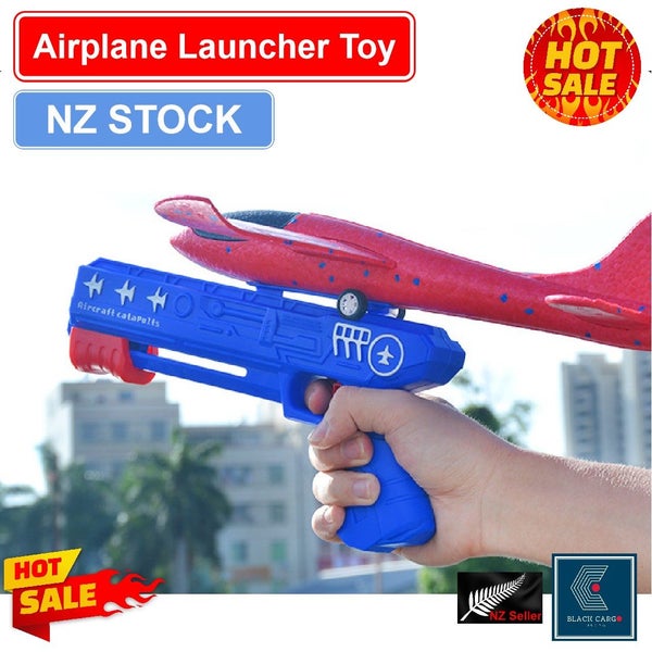 NEW new Glider Foam Airplane Launcher Toys Outdoor Sport*Hot SALE Carousel 1