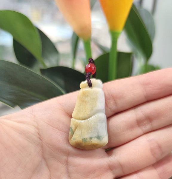 Genuine Grade A Burmese Green Jade Pendant - 100% Authentic Natural Jadeite Carousel 1