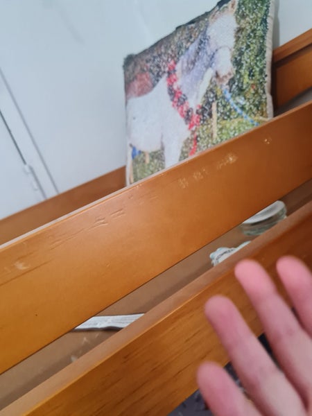 Matching cot & change table Carousel 6