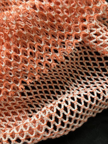 Orange & White mesh knit 1.4m Carousel 2