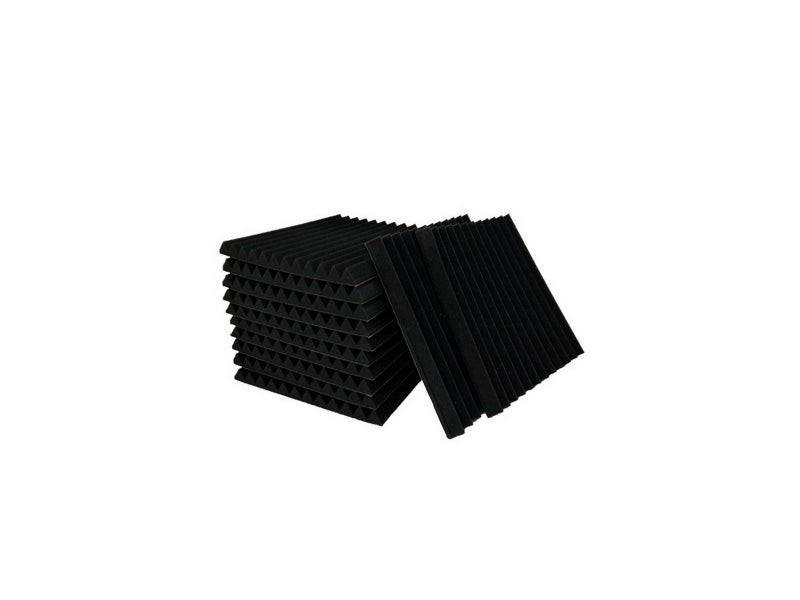12Pcs Studio Acoustic Foam Sound Absorbtion Proofing Panel Soundproof Black Carousel 1