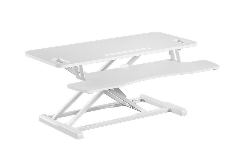 Ergolux Pro Height Adjustable Sit Stand Desk Riser 95cm (White) Carousel 2