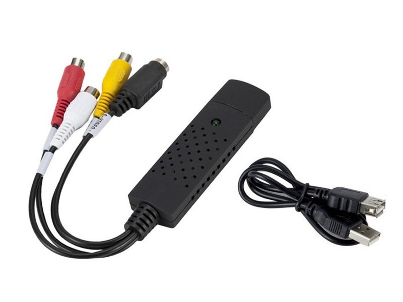 1 X USB 2.0 Audio Video Adapter VHS to DVD VCR Converter Digital Capture Card Carousel 2