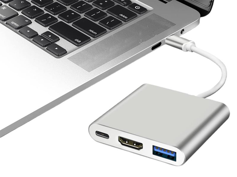 2Pcs 3 in 1 Hub Type C to USB Adapter Converter Data Charging Cable for MacBook Carousel 1