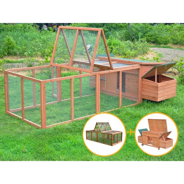 Rabbit Hutch With Run XXXL Carousel 1