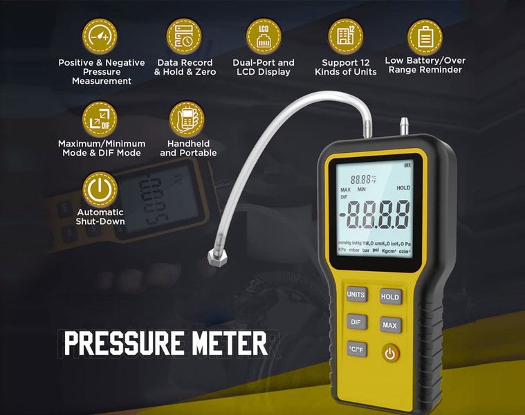 Digital Manometer Air Pressure Gauge Carousel 2