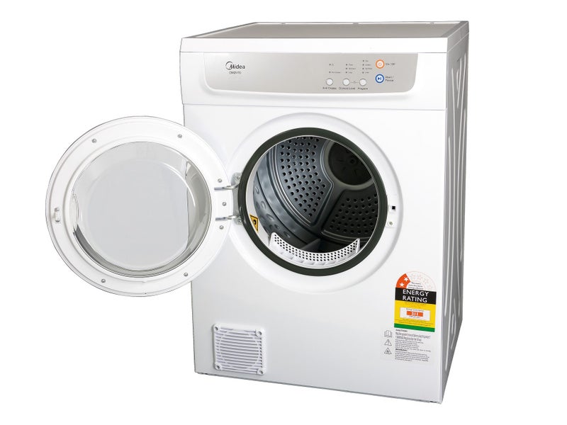 7kg Vented Tumble Dryer - 4 Programs - White MIDEA Carousel 2