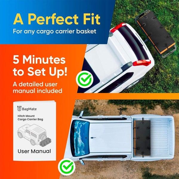 Rhino BagMate Heavy Duty Military-Grade Waterproof Hitch Cargo Carrier Bag 570L Carousel 3