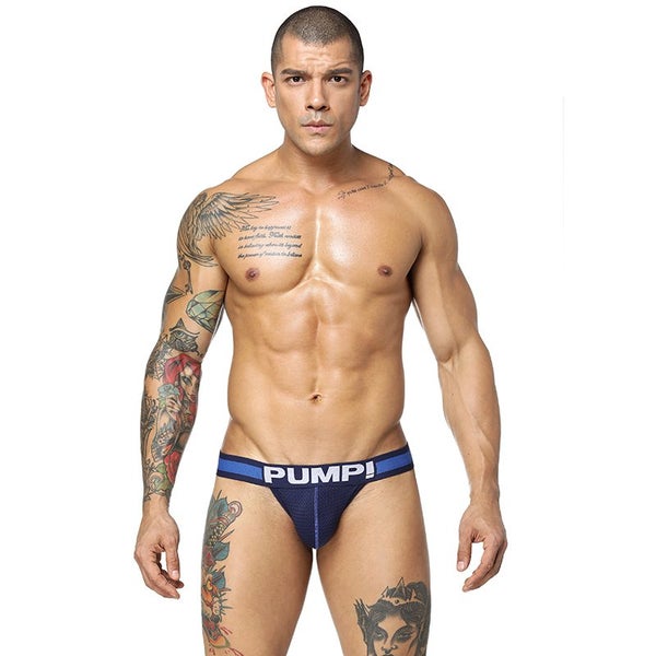 LAST ONE Mens Underwear Sexy Jockstraps "Navy" H115 Carousel 1