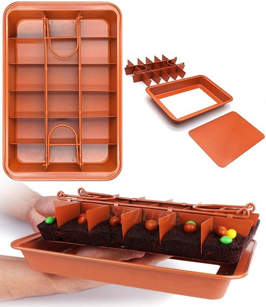 Brownie Pan with Dividers Baking Tray Carousel 1