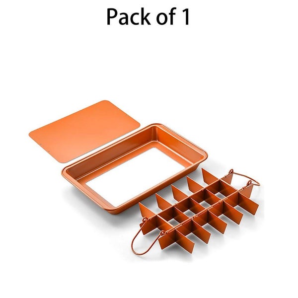 Brownie Pan with Dividers Baking Tray Carousel 6
