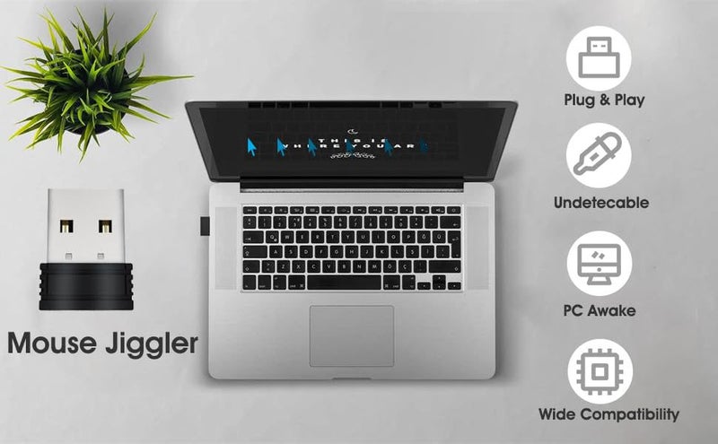 Mouse Jiggler Mover Wiggler Undetectable Shaker USB Port for Computer Laptop Carousel 2