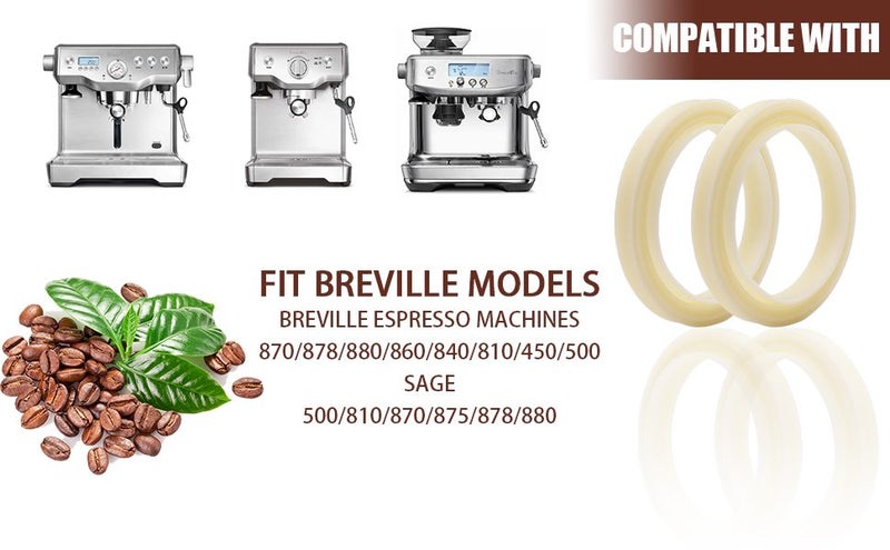 2PCS 54mm Silicone Steam Ring for Breville Espresso Machine 878/870/860/880/810/ Carousel 2