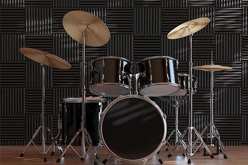 12 Pack Studio Acoustic Foam Sound Absorbtion Proofing Panel Wedge Soundproof-Bl Carousel 2