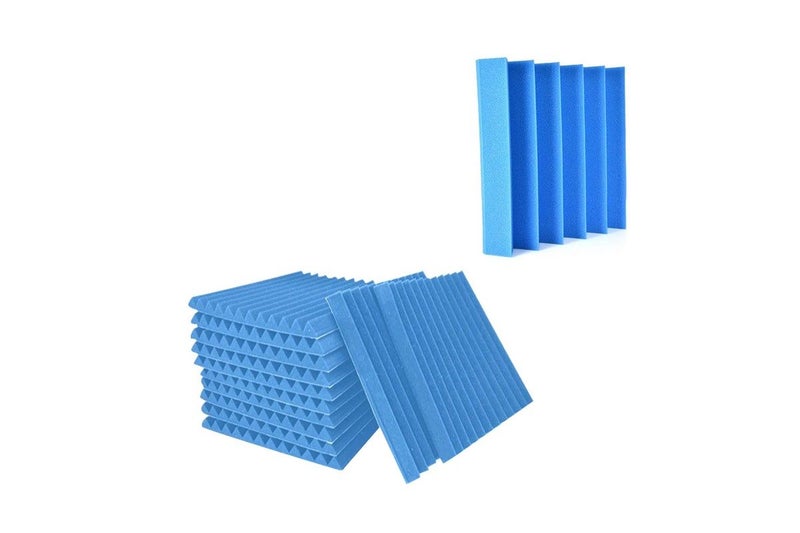 12 Pack Studio Acoustic Foam Sound Absorbtion Proofing Panel Wedge Soundproof-Bl Carousel 1