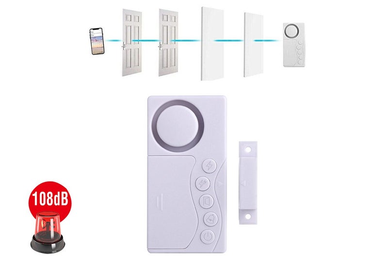 4 In 1 Magnetic Door Window Intrude Detector Wireless Security Refrigerator Door Carousel 1