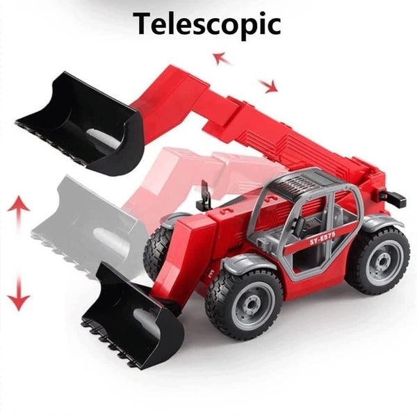 Remote Control Bulldozer, 1/20 Scale Front Loader Construction Vehicles Tractor Carousel 2