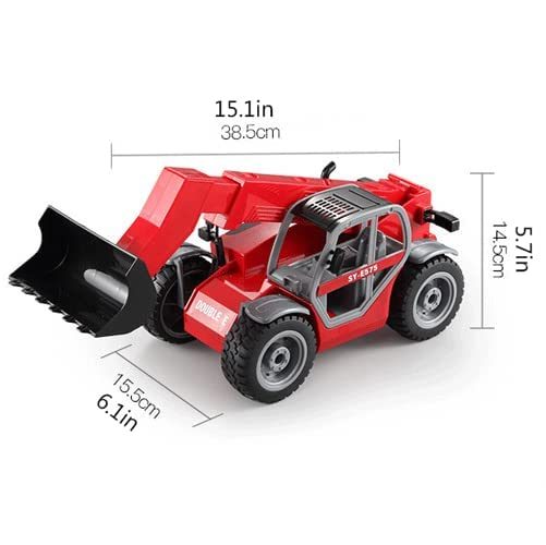 Remote Control Bulldozer, 1/20 Scale Front Loader Construction Vehicles Tractor Carousel 7