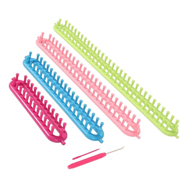 long knitting loom set knitting loom set with hook needle kit 6pcs Long Knitting Carousel 1