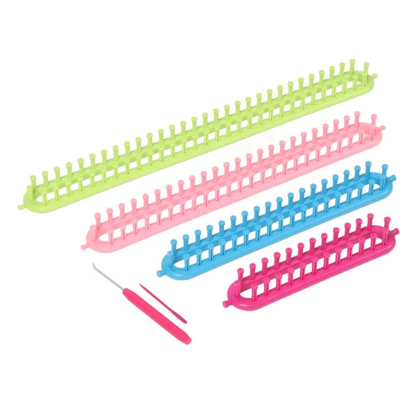 long knitting loom set knitting loom set with hook needle kit 6pcs Long Knitting Carousel 2