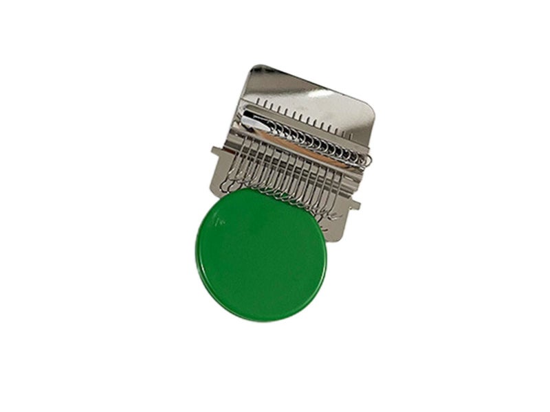 2 X Green Small Loom Speedweve Type Weave Tool Set DIY 14 Hooks Darning Machine Carousel 2