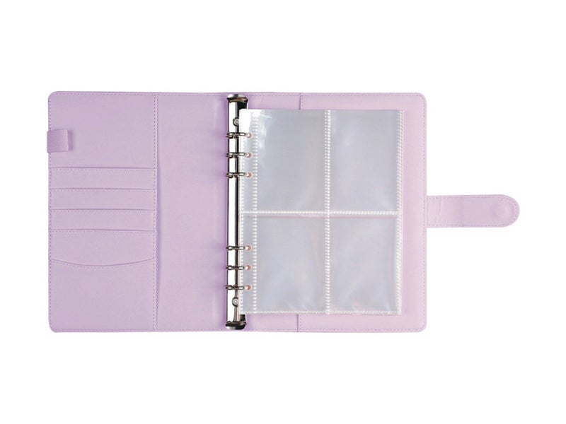 100 Envelope Challenge Binder Budget Planner Savings Book with 200 Slot - Purple Carousel 2