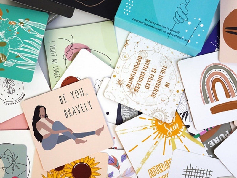 1 Set of 50 Positive Affirmations Cards Motivational Quotes Cards for Wome Carousel 3