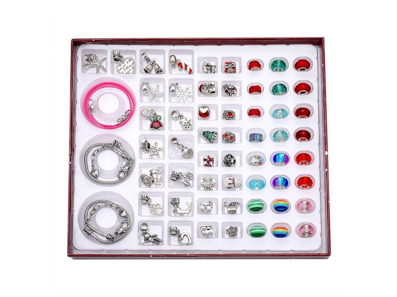 Style2 Christmas Charms Bracelet Set DIY Ornaments Toy for Girl Carousel 2