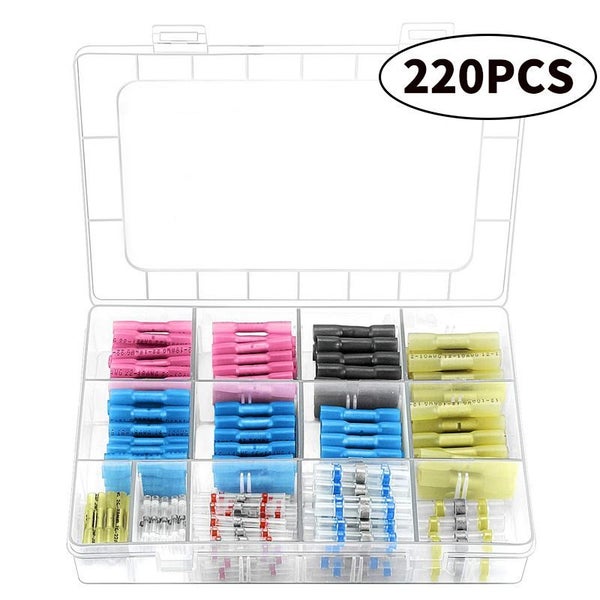 New 220Pcs Heat Shrink Solder Seal Wire Connectors - New Carousel 2