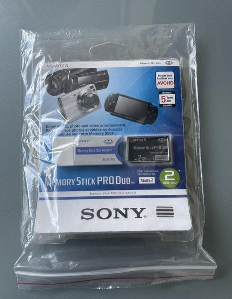 Genuine Official Brand New 2G SONY Memory Stick Pro Duo Mark 2 with Adapter Carousel 1