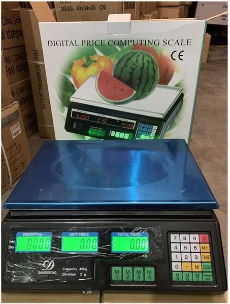 Scale Rechargeable 40KG/5G Digital Industrial Scale LCD with Light Carousel 1